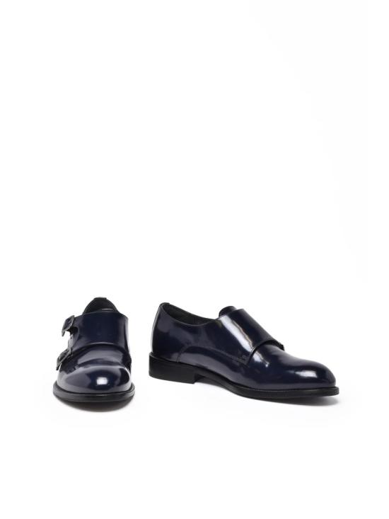 25FW Principe Di Milano 로퍼 파란색 가죽 몽크 스트랩 - OTHER BRANDS