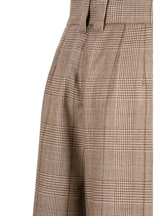 25FW 마렐라 팔라초 팬츠 주름 장식 하이웨이스트 와이드 레그 - MARELLA