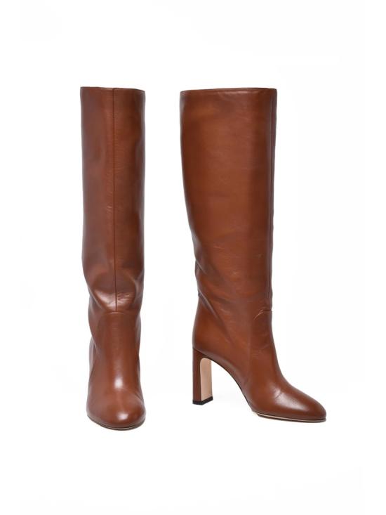 25FW 스튜어트 와이츠먼 부츠 갈색 가죽 뾰족코 - STUART WEITZMAN