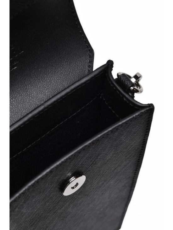 25FW 비비안웨스트우드 핸드폰 액세사리 검정색 가죽 휴대폰 거치대 - VIVIENNE WESTWOOD