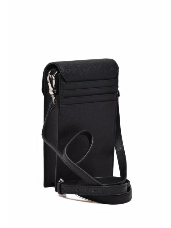 25FW 비비안웨스트우드 핸드폰 액세사리 검정색 가죽 휴대폰 거치대 - VIVIENNE WESTWOOD