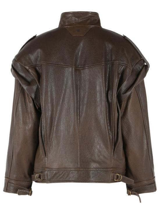 26FW 살바토레 산토로 가죽 자켓 51074 D BROWN Grey - SALVATORE SANTORO
