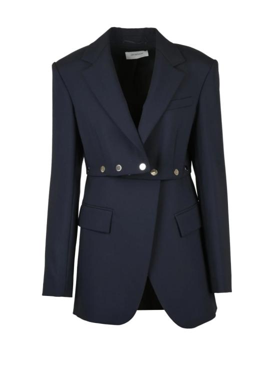 25FW 스포트막스 수트 자켓 블루 버진 울 슬림핏 재킷