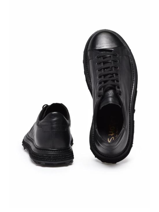 25FW Shoto 스니커즈 블랙 가죽 미니멀리스트 - OTHER BRANDS