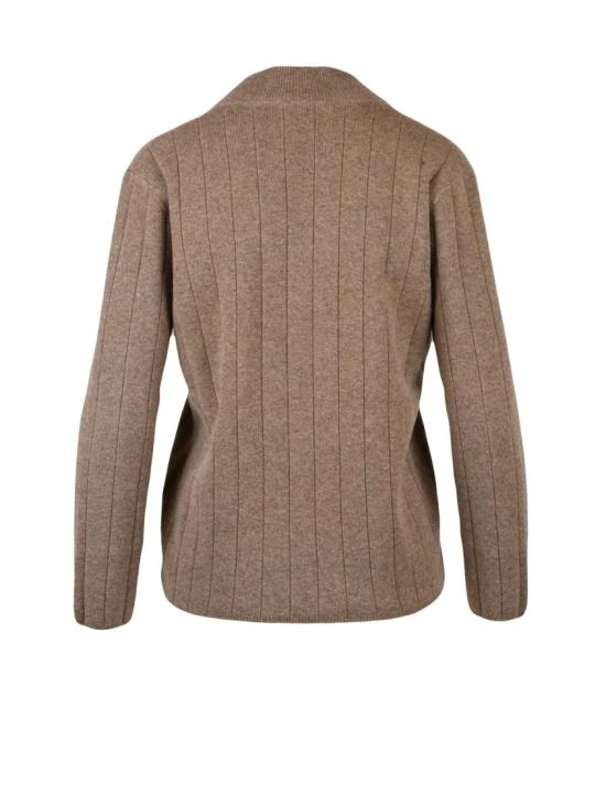 25FW 막스마라 스웨터 브이넥 캐시미어 스웨터 (골지 니트 소재) - MAX MARA