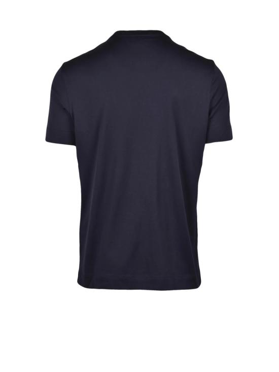  엠포리오 아르마니 반팔 티셔츠 톤온톤 로고가 있는 클래식 크루넥 티셔츠 - EMPORIO ARMANI