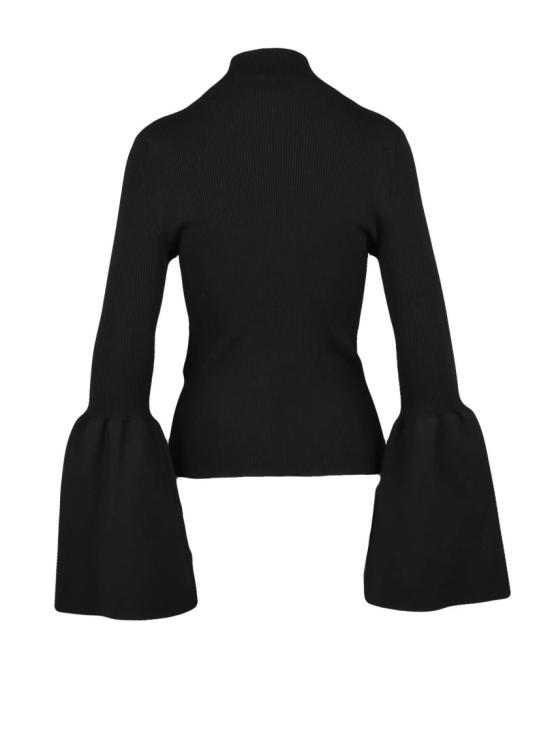 25FW 끌로에 터틀넥 하이넥과 벨 슬리브가 특징인 골지 니트 스웨터 - CHLOE