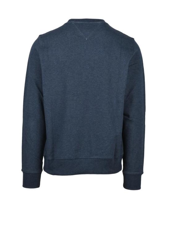 25SS 타미힐피거 탑 파란색 면 크루넥 스웨트셔츠 - TOMMY HILFIGER