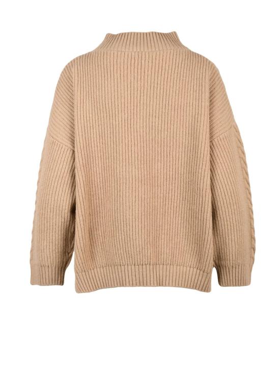 25FW 막스마라 스웨터 골지 하이넥 스웨터 (텍스처 니트 디자인) - MAX MARA