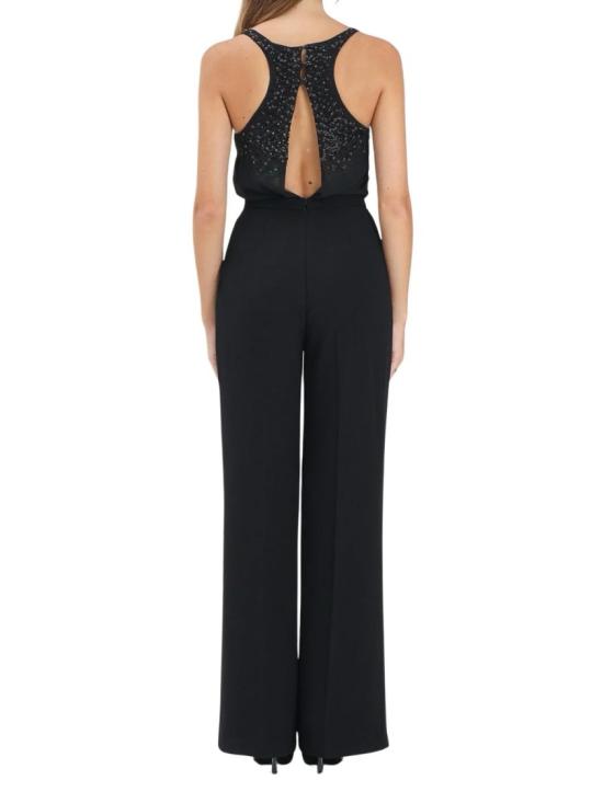 25FW 엘리자베타프랜치 점프수트 검정색 폴리에스터 주름 - ELISABETTA FRANCHI