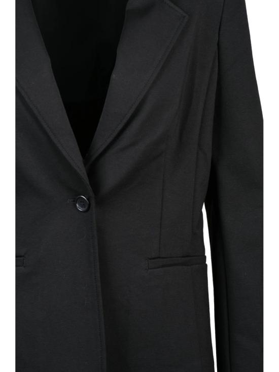 25FW 페니 블랙 수트 자켓 블랙 비스코스 혼방 안감 없는 블레이저 - PENNYBLACK