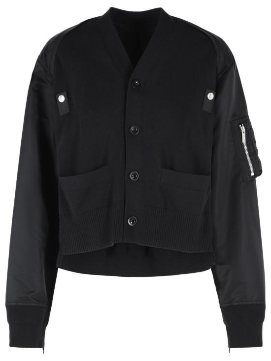 26FW 사카이 가디건 26 08586 001 Black