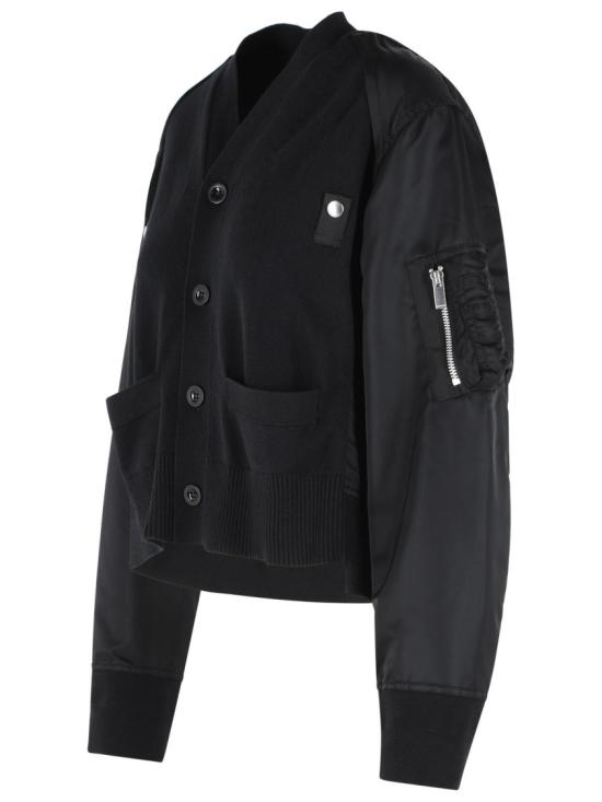 26FW 사카이 가디건 26 08586 001 Black - SACAI