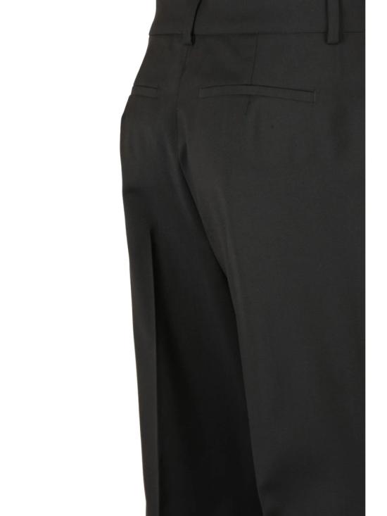 25FW 스포트막스 플레어 팬츠 맞춤형 핏과 하이웨이스트 디자인의 갈색 나팔바지 - SPORTMAX