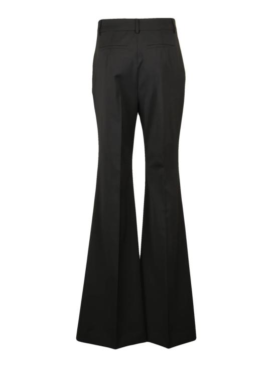 25FW 스포트막스 플레어 팬츠 맞춤형 핏과 하이웨이스트 디자인의 갈색 나팔바지 - SPORTMAX