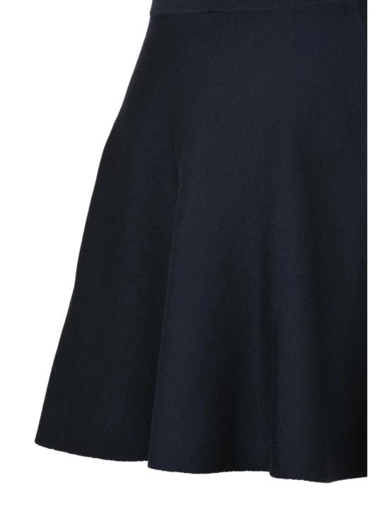 25FW 막스마라 미디 스커트 매끄러운 허리밴드가 있는 플레어형 버진 울 니트 - MAX MARA
