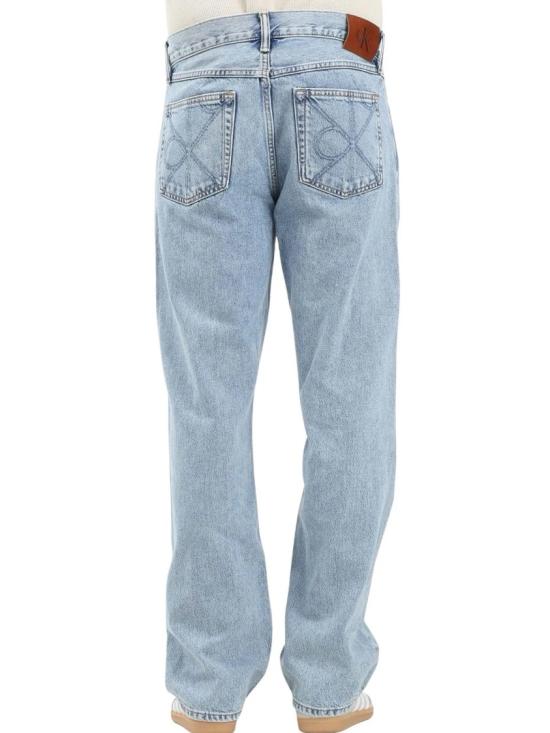 25FW 캘빈클라인 데님 팬츠 연한 파란색 면 소재 스트레이트 진 - CALVIN KLEIN