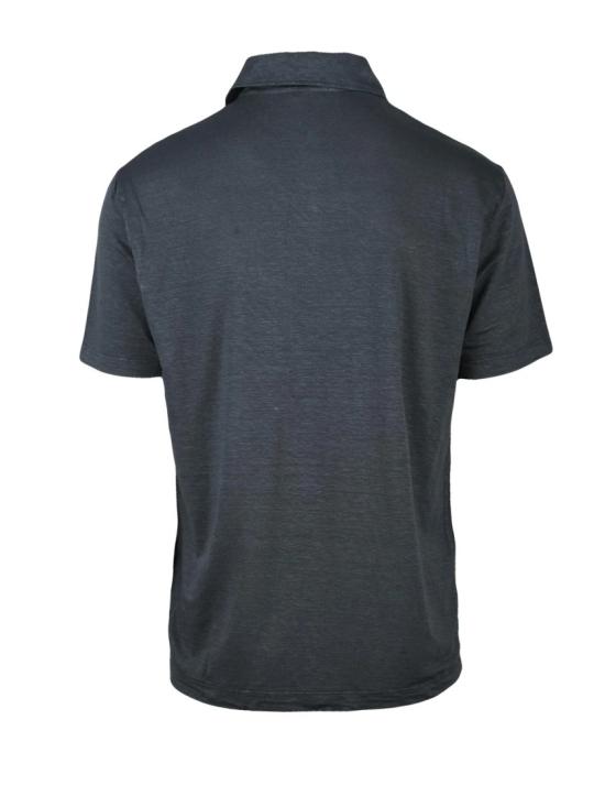 25SS 울앤코 폴로 티셔츠 회색 린넨 혼방 스트레치 폴로 셔츠 - WOOL & CO