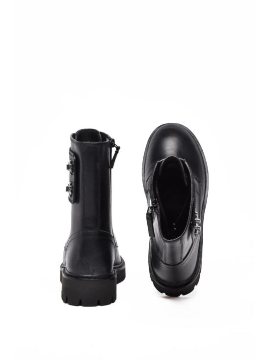 25FW 토리버치 부츠 블랙 가죽 러그 - TORY BURCH