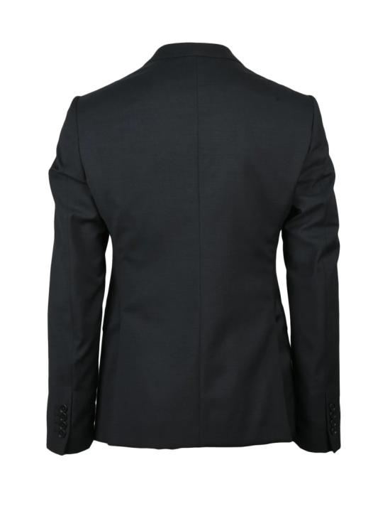 25FW 엠포리오 아르마니 수트 세트 완벽한 핏을 자랑하는 클래식한 블랙 버진 울 정장 - EMPORIO ARMANI