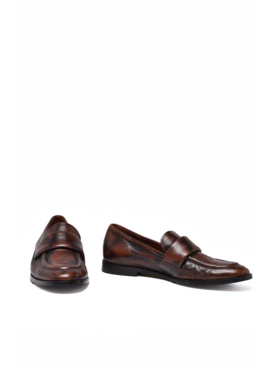 25FW Lorena Paggi 로퍼 브라운 가죽 혼방 클래식 로퍼 - OTHER BRANDS