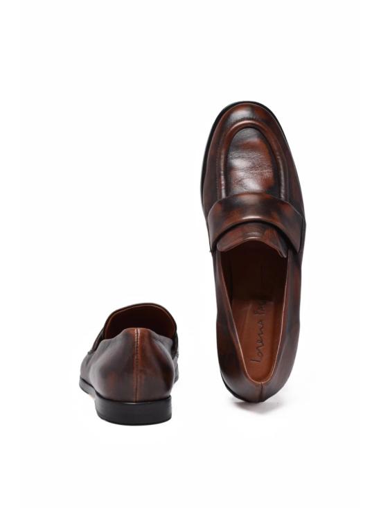 25FW Lorena Paggi 로퍼 브라운 가죽 혼방 클래식 로퍼 - OTHER BRANDS