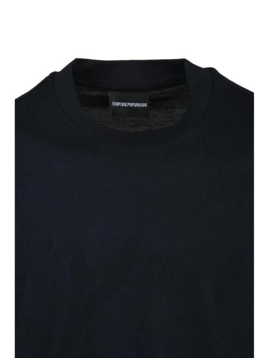 25SS 엠포리오 아르마니 반팔 티셔츠 미니멀한 디자인의 크루넥 면 티셔츠 - EMPORIO ARMANI