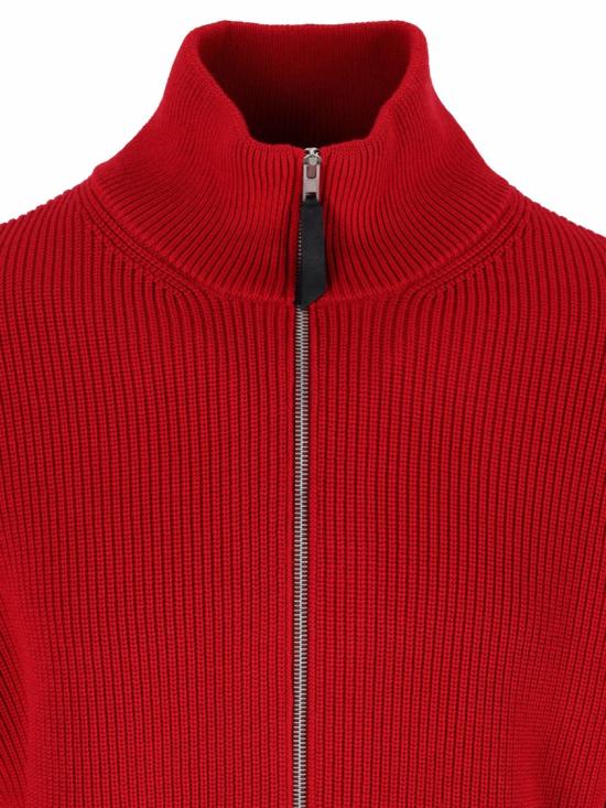 26FW 마르지엘라 니트 집업 가디건 SI1HA0013 S17781309F Red - MAISON MARGIELA