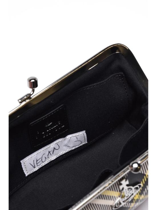 25FW 비비안웨스트우드 클러치/파우치 푸시아 폴리우레탄 타탄 클러치 - VIVIENNE WESTWOOD