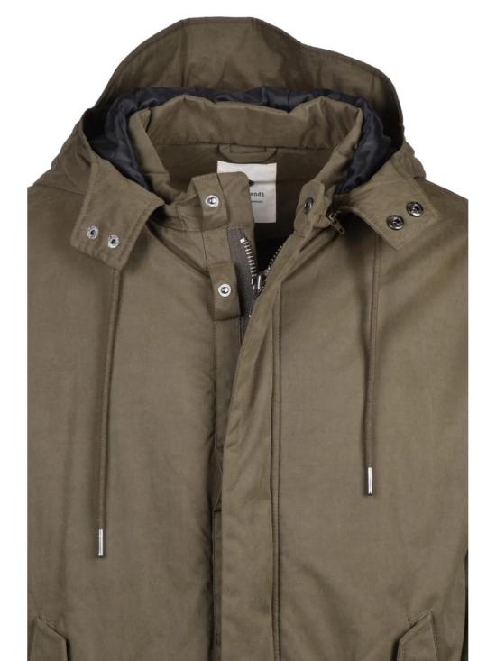 25FW Anerkjendt 자켓 사이즈 조절이 가능한 내구성 좋은 면 혼방 소재의 녹색 파카 - OTHER BRANDS