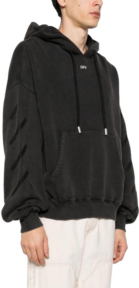  오프화이트 후드 티셔츠 10120196522270 BLACK - OFF WHITE