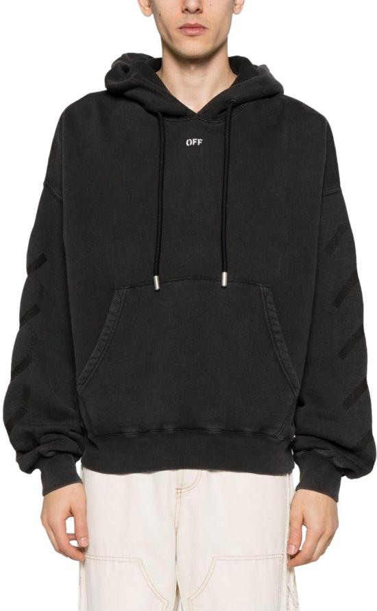  오프화이트 후드 티셔츠 10120196522270 BLACK - OFF WHITE