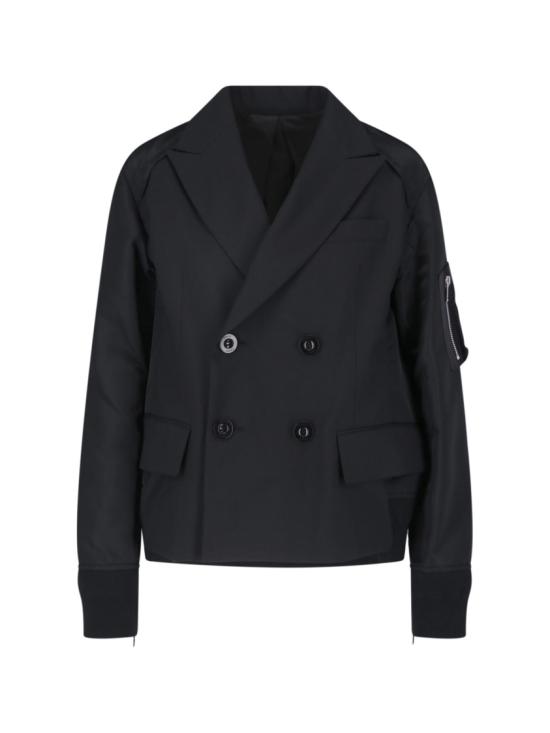 26FW 사카이 수트 자켓 26 08564001 Black