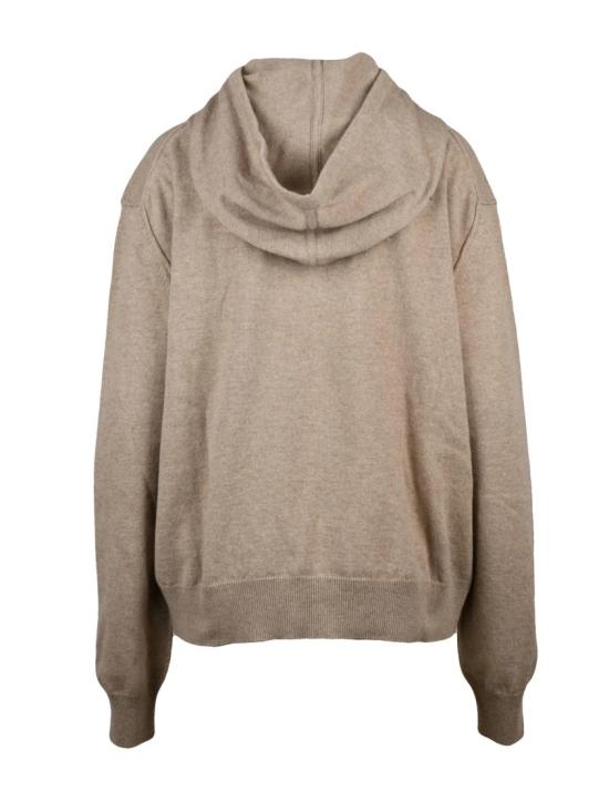 25FW 마르지엘라 후드 티셔츠 후드가 달린 편안한 핏의 니트 스웨트셔츠 (텍스처 원단) - MAISON MARGIELA