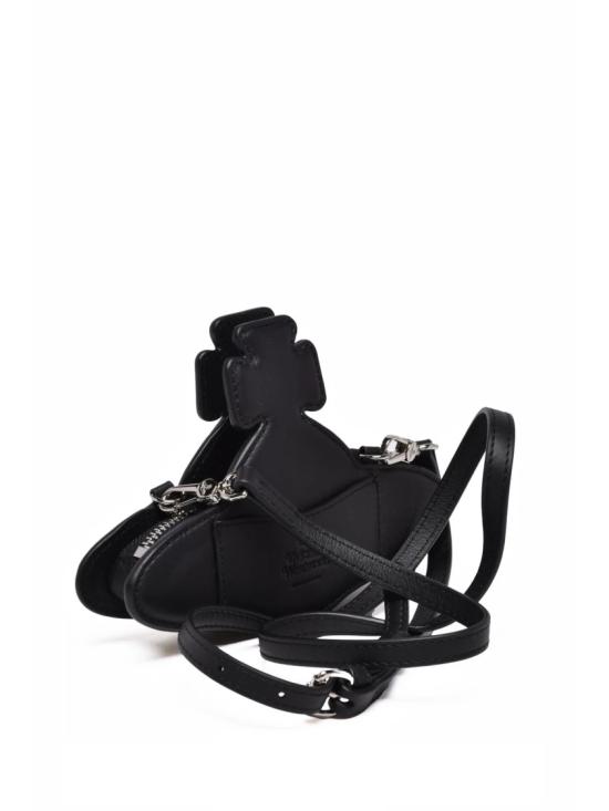 25FW 비비안웨스트우드 숄더백 블랙 가죽 나노 오브 - VIVIENNE WESTWOOD