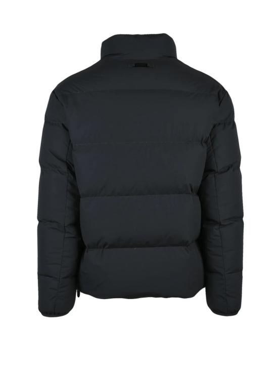 25FW 엠포리오 아르마니 숏패딩 지퍼 여밈과 누빔 디자인의 다운 재킷 - EMPORIO ARMANI