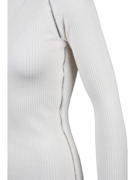 25FW 스포트막스 터틀넥 골지 터틀넥 스웨터 (비대칭 지퍼 디테일) - SPORTMAX