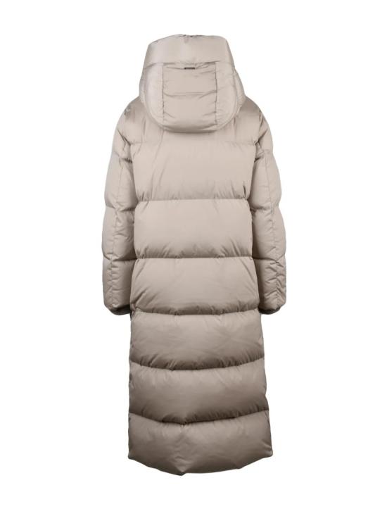 25FW 울리치 롱패딩 베이지색 폴리아미드 퀼팅 다운 재킷 - WOOLRICH