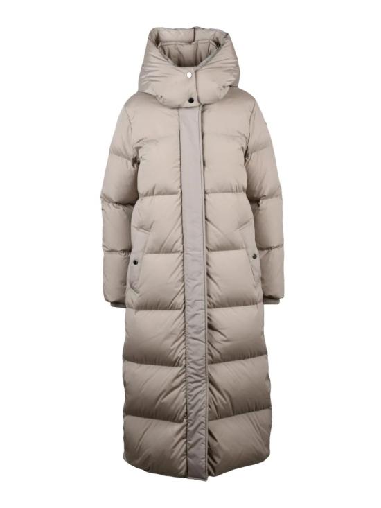 25FW 울리치 롱패딩 베이지색 폴리아미드 퀼팅 다운 재킷