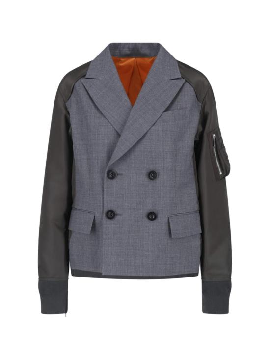 26FW 사카이 수트 자켓 26 08564342 Grey