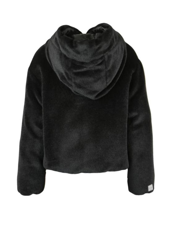 25FW 막스마라 무스탕 후드와 지퍼 여밈이 있는 양면 패딩 코트 - MAX MARA