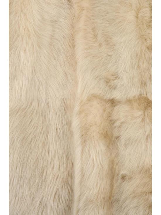 25FW 짐머만 코트 풍성한 크림색 말털 - ZIMMERMANN
