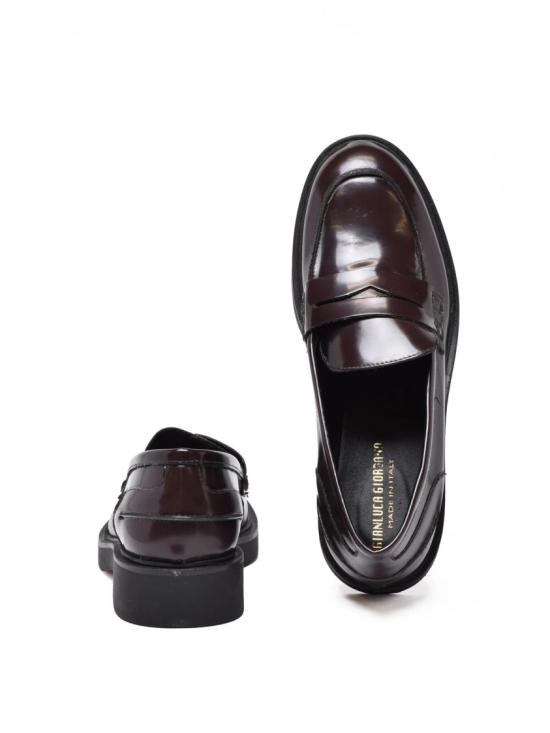 25FW Gianluca Giordano 로퍼 갈색 고무 페니 로퍼 - GIANLUCA GIORDANO