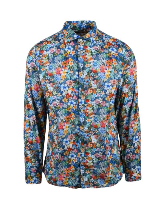 25SS Altemflower 셔츠 연한 파란색 면 소재 꽃무늬