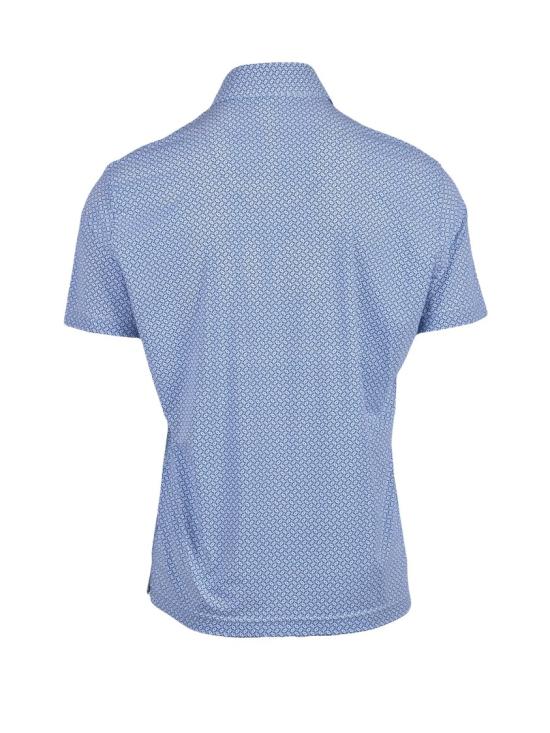25SS 기라델리 폴로 티셔츠 파란색 폴리아미드 혼방 기능성 폴로 셔츠 - GHIRARDELLI