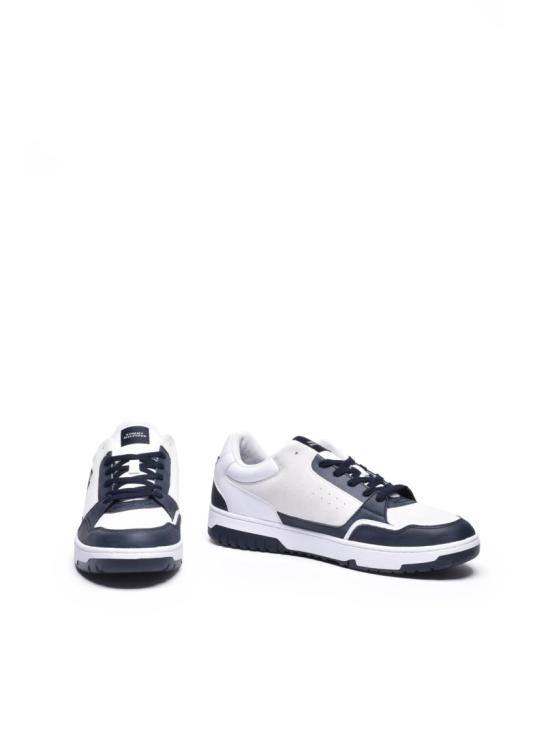 25SS 타미힐피거 스니커즈 파란색 가죽 스웨이드 - TOMMY HILFIGER