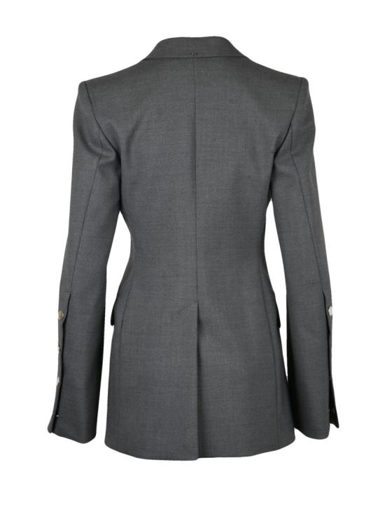 25FW 스포트막스 수트 자켓 회색 버진 울 소재 맞춤 재킷 - SPORTMAX
