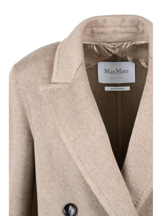 25FW 막스마라 코트 아르모니아 캐시미어 , 더블 브레스트 디자인 및 클래식 라펠 - MAX MARA