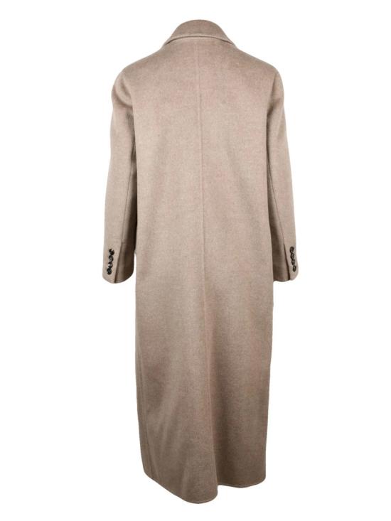 25FW 막스마라 코트 아르모니아 캐시미어 , 더블 브레스트 디자인 및 클래식 라펠 - MAX MARA