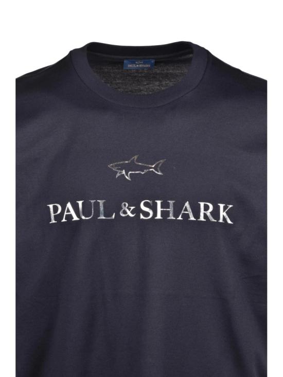 25SS 폴앤샤크 반팔 티셔츠 상어 그림이 그려진 반팔 면 티셔츠 - PAUL & SHARK